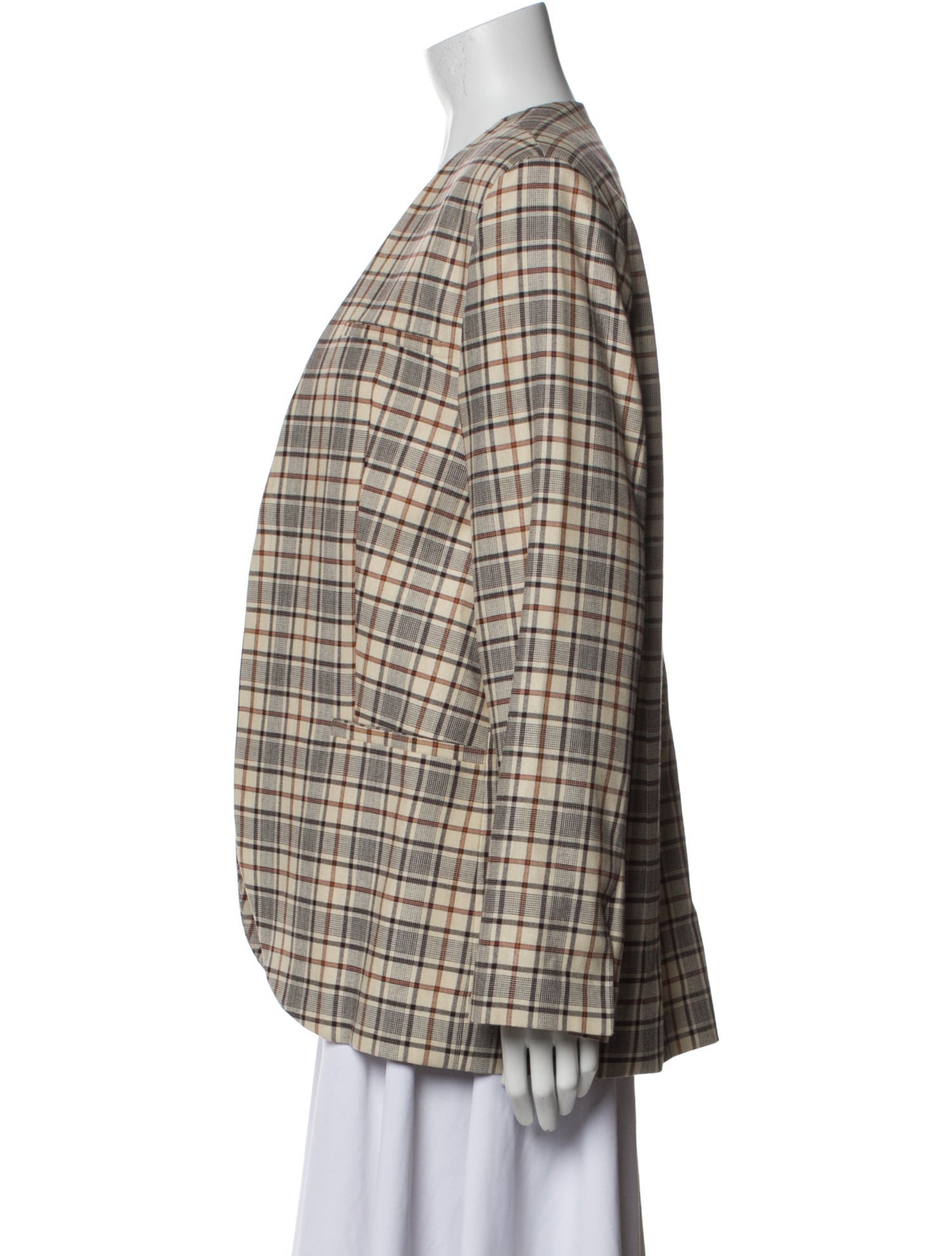 Sea New York Plaid Print Blazer