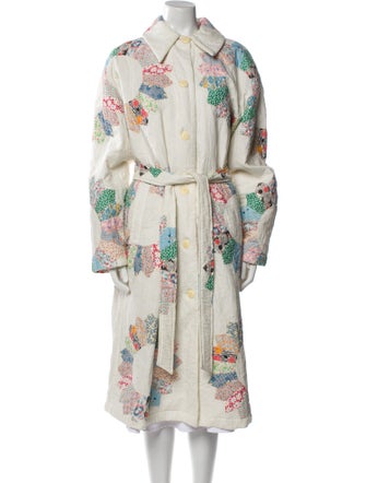 Sea New York Floral Print Trench Coat