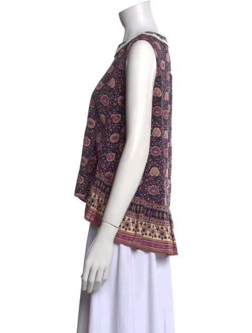 Sea New York Silk Floral Print Crop Top