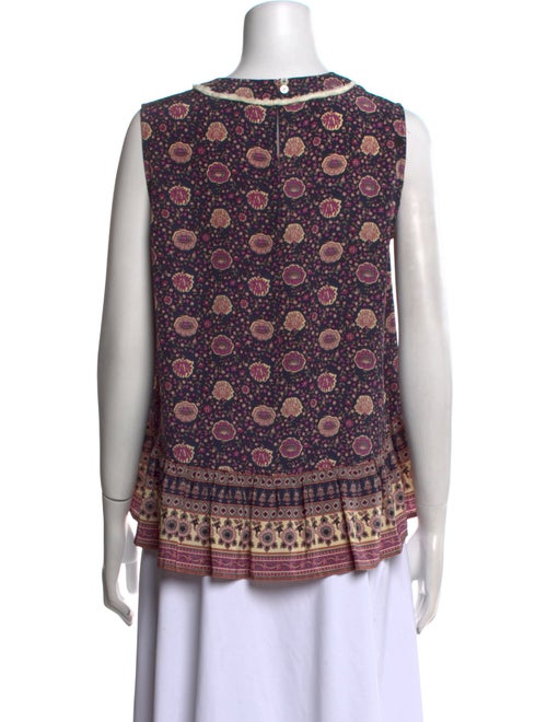 Sea New York Silk Floral Print Crop Top