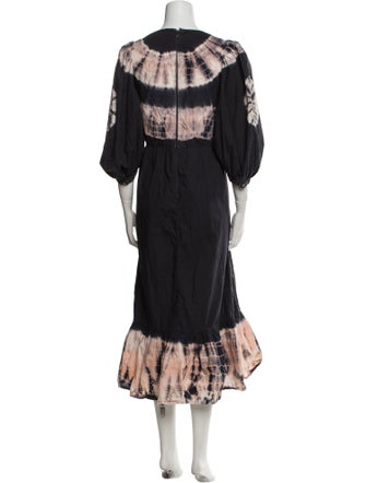 Sea New York Tie-Dye Print Long Dress