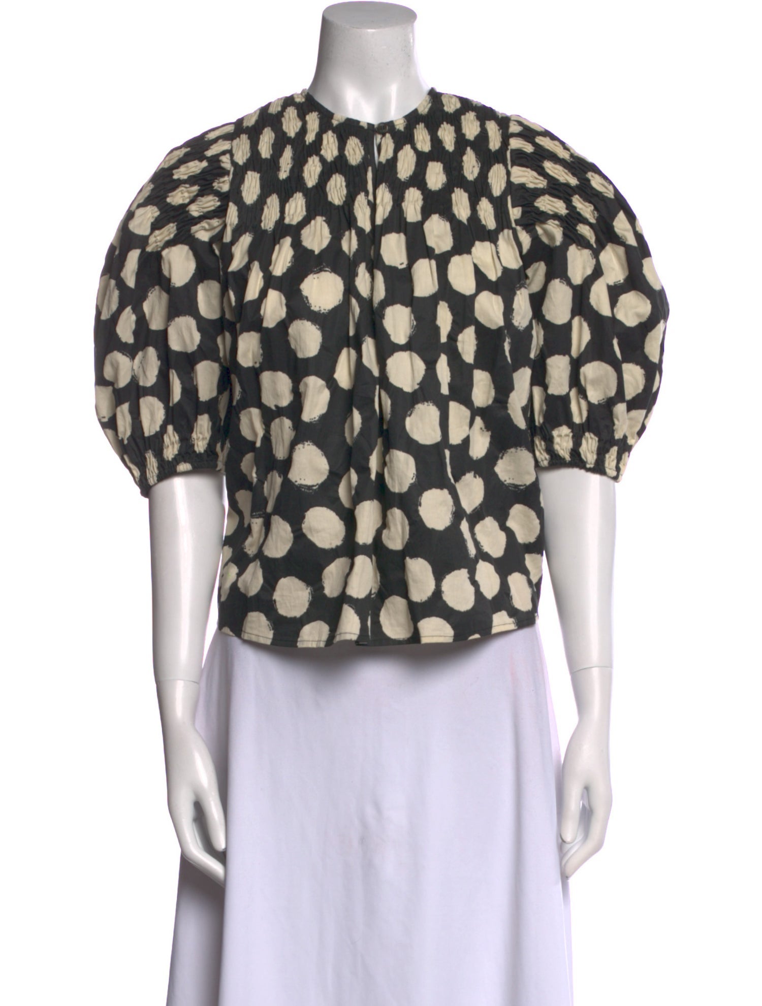 Sea New York Polka Dot Print Crew Neck Top