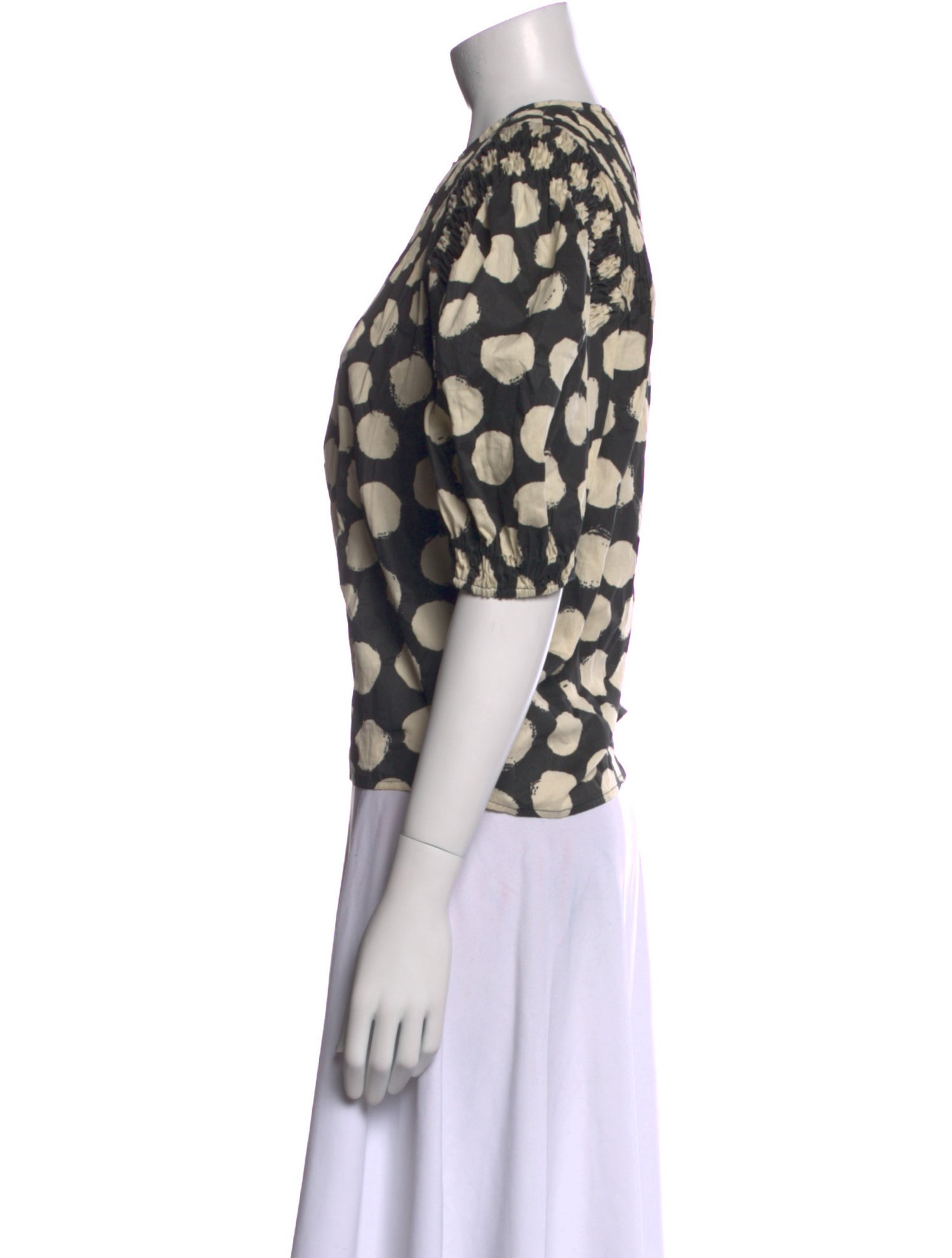 Sea New York Polka Dot Print Crew Neck Top