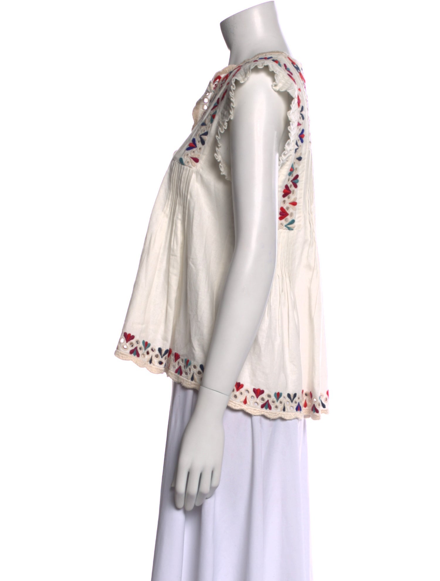 Sea New York Printed V-Neck Blouse