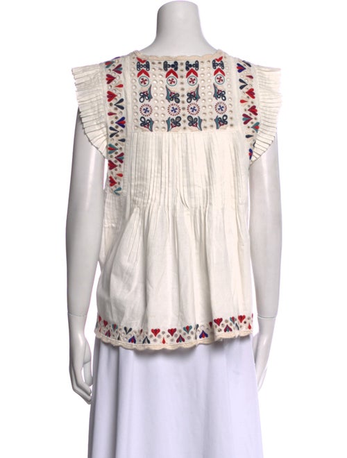 Sea New York Printed V-Neck Blouse