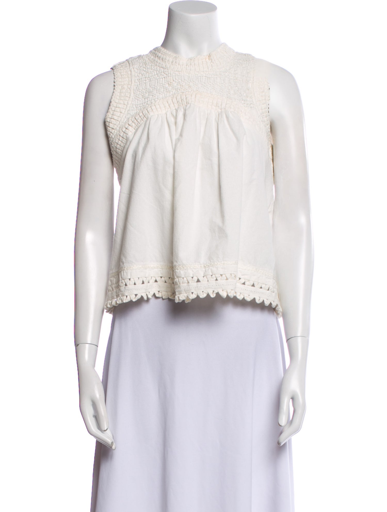 Sea New York Crew Neck Sleeveless Crop Top