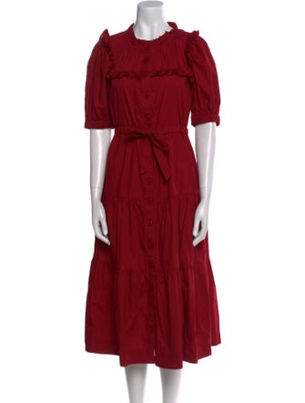 Sea New York Crew Neck Midi Length Dress