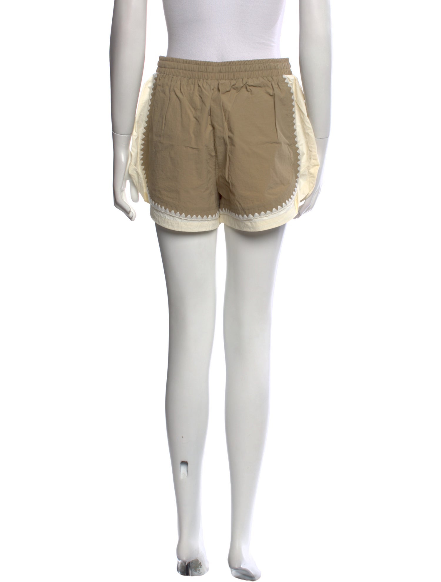 Sea New York Colorblock Pattern Mini Shorts