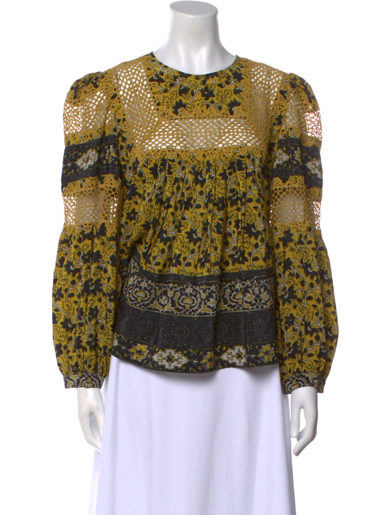 Sea New York Silk Floral Print Blouse