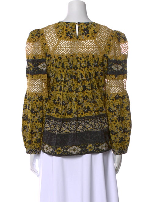 Sea New York Silk Floral Print Blouse