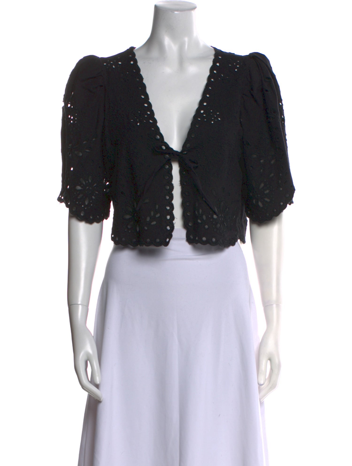 Sea New York V-Neck Short Sleeve Crop Top