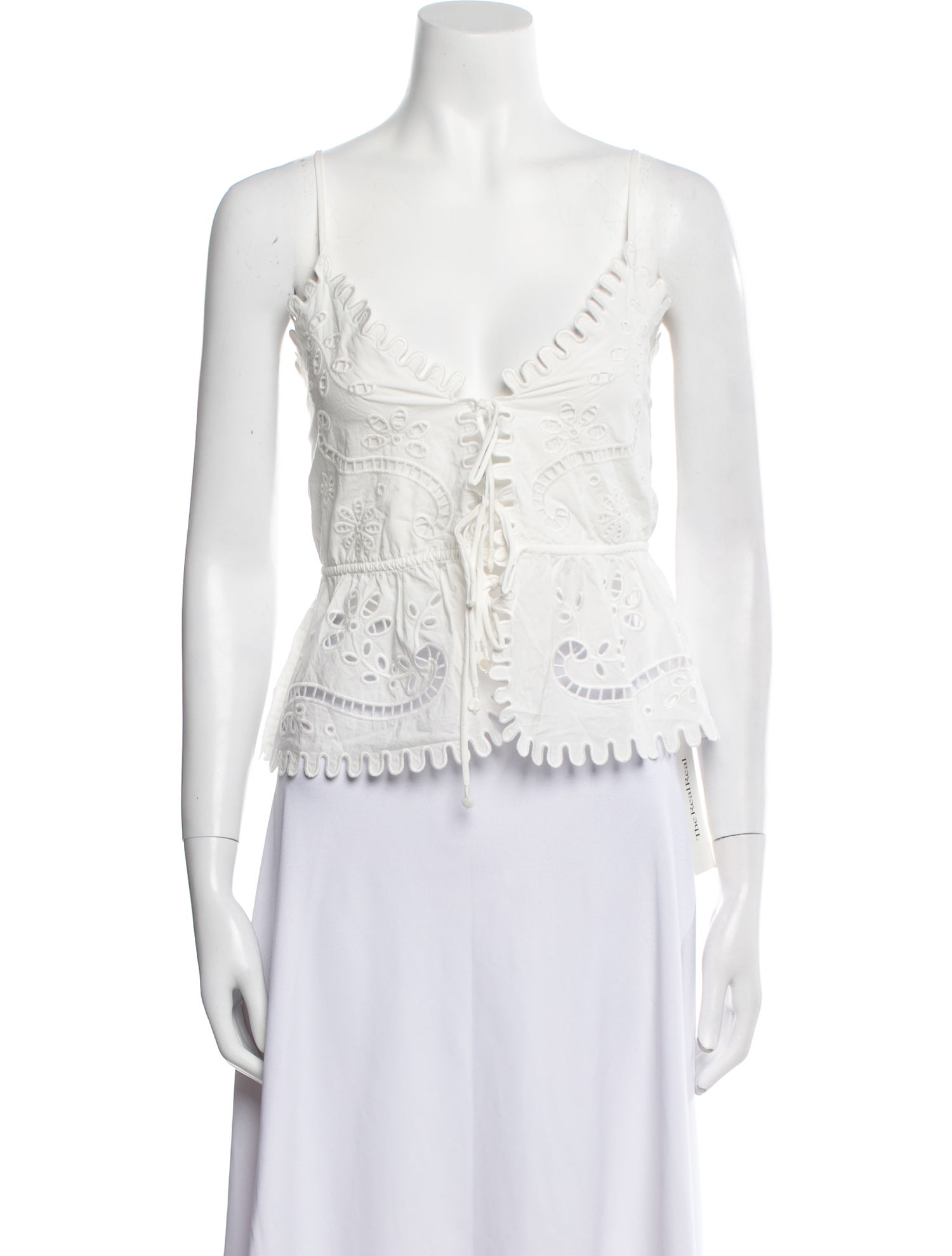 Sea New York Square Neckline Sleeveless Crop Top