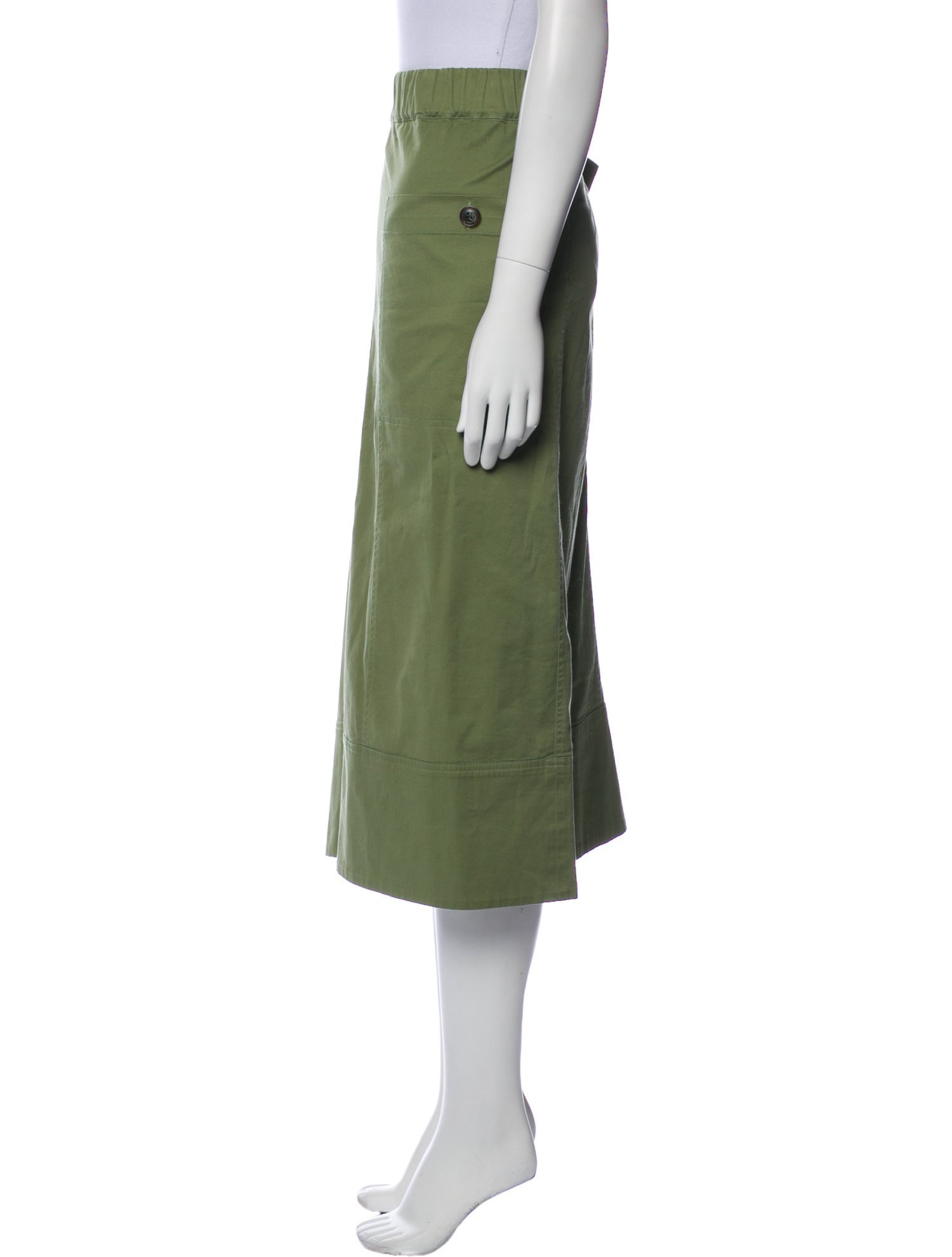 Sea New York Embroidered Accent Midi Length Skirt