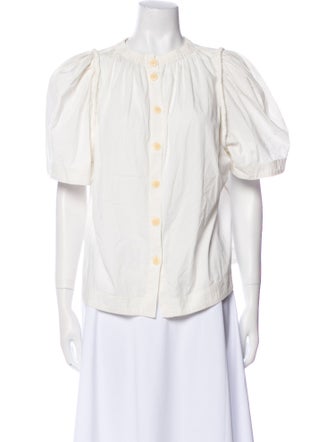 Sea New York Short Sleeve Button-Up Top