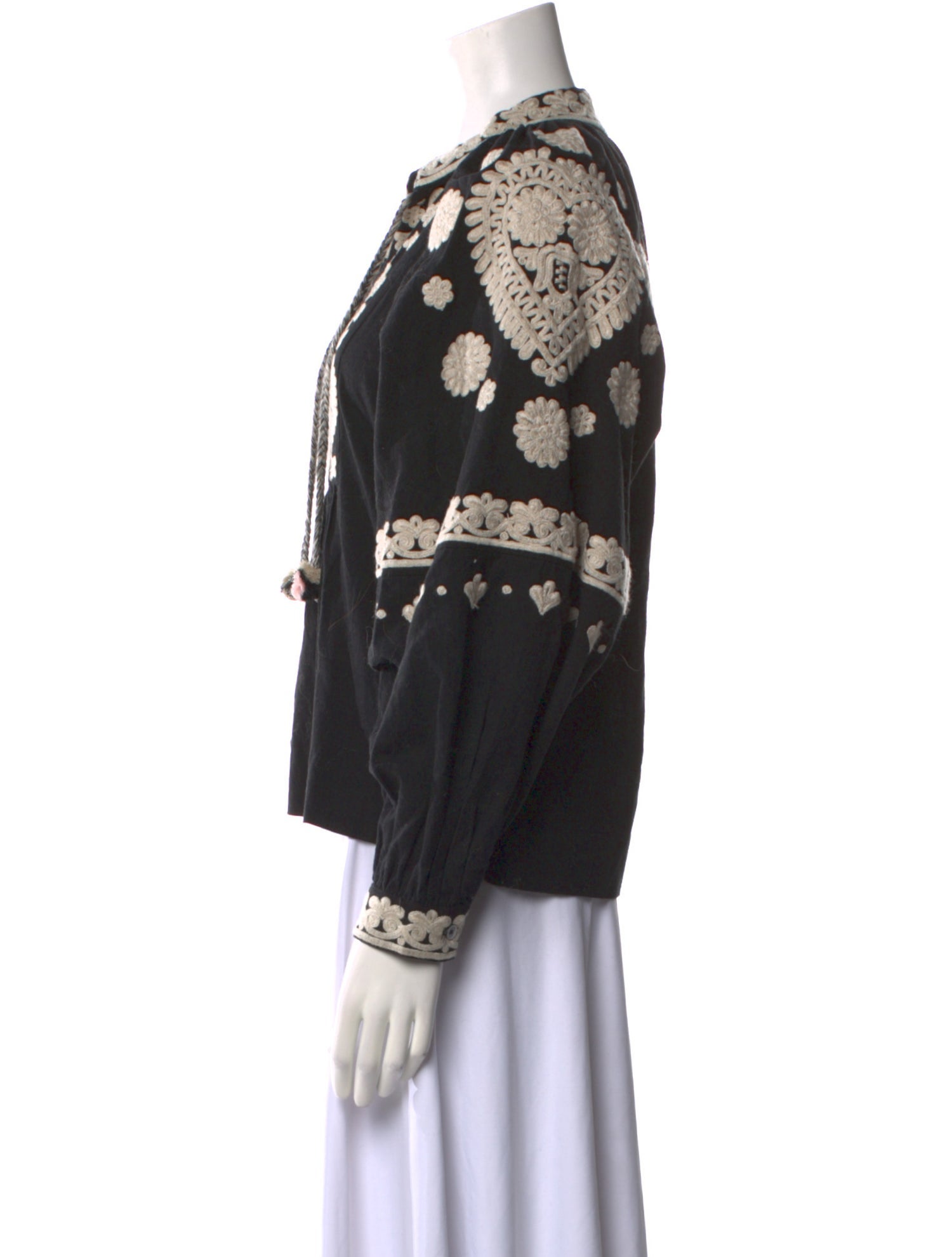 Sea New York Floral Print V-Neck Blouse