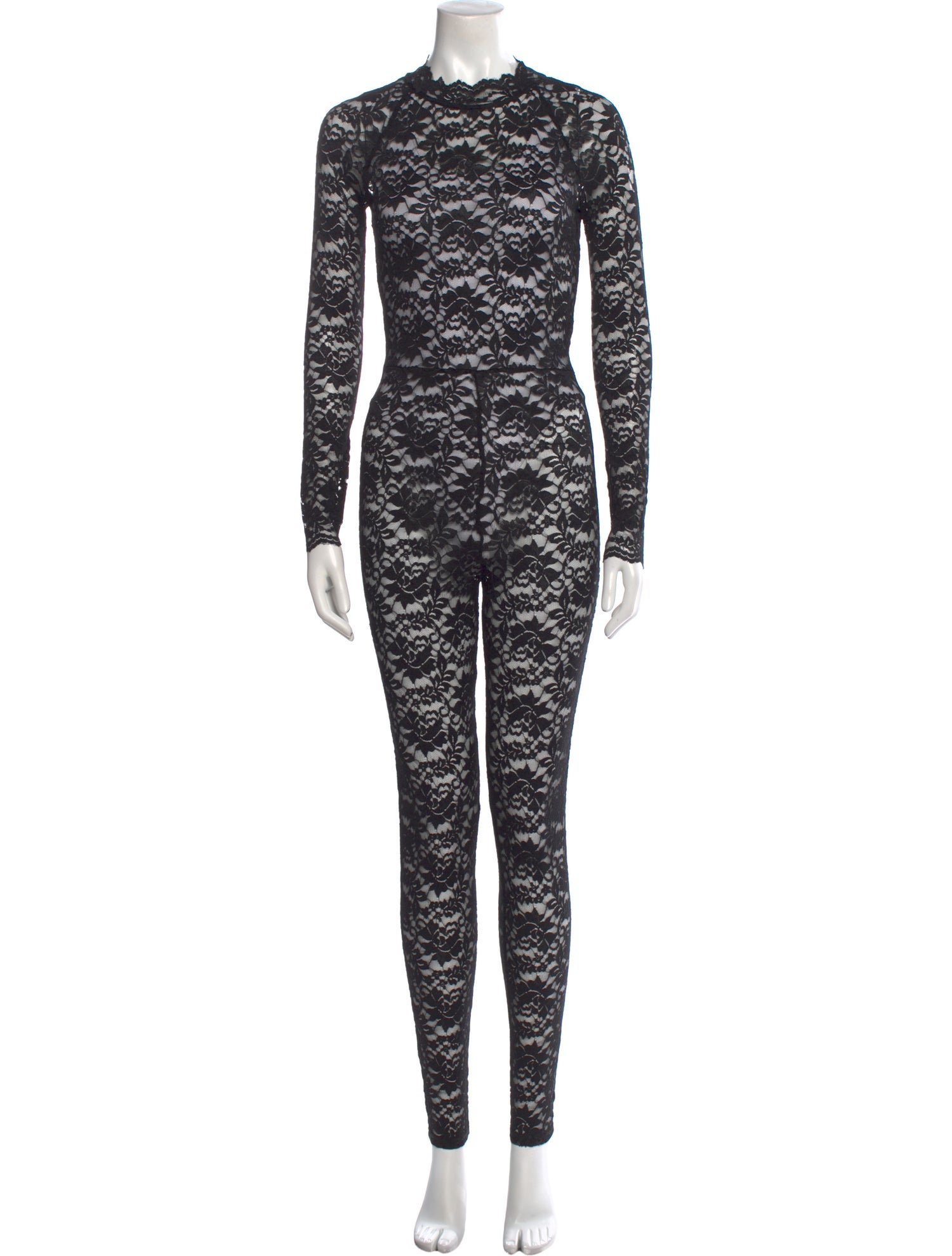 Sea New York Lace Pattern Mock Neck Jumpsuit w/ Tags