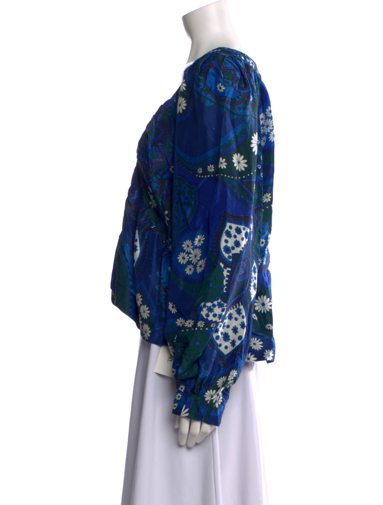 Sea New York Silk Floral Print Blouse