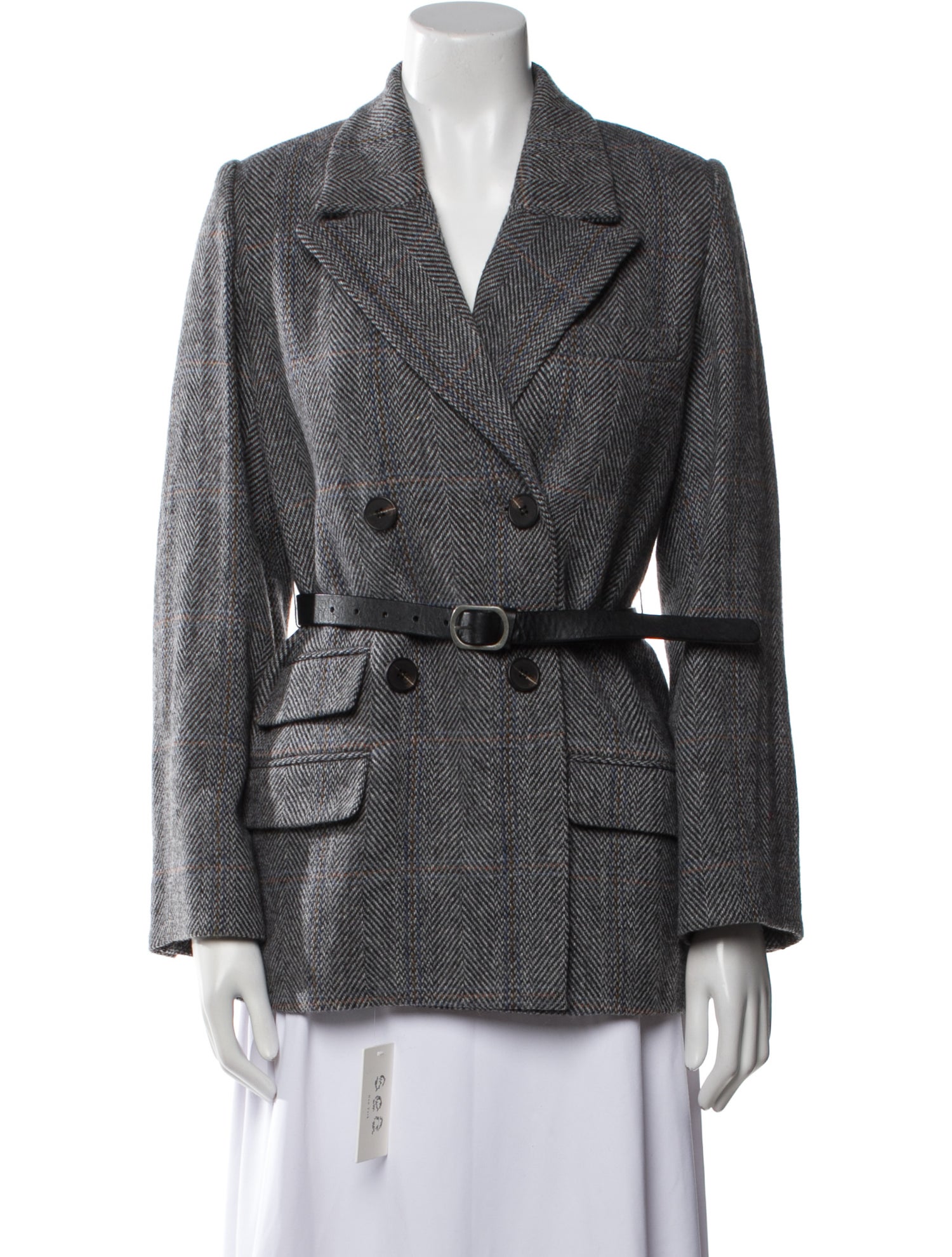 Sea New York Wool Houndstooth Print Blazer w/ Tags