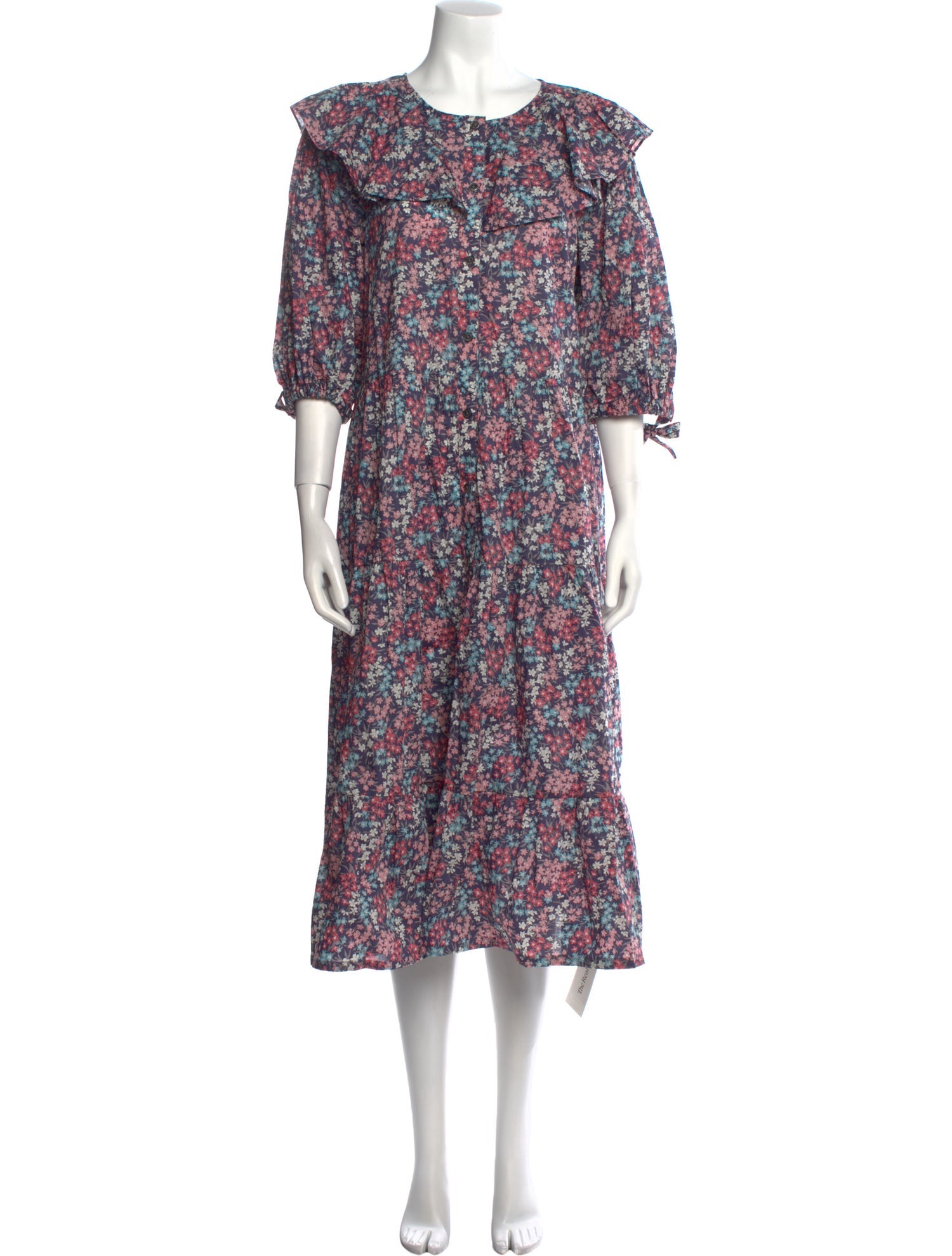 Sea New York Floral Print Midi Length Dress