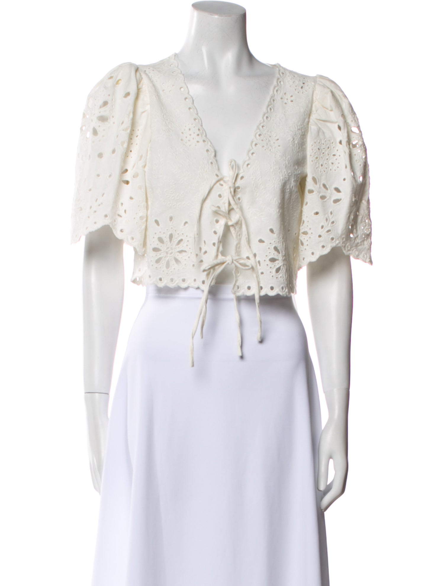 Sea New York Floral Print V-Neck Crop Top