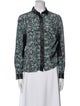 Sea New York Silk Printed Button-Up Top