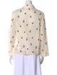 Sea New York Printed Long Sleeve Button-Up Top