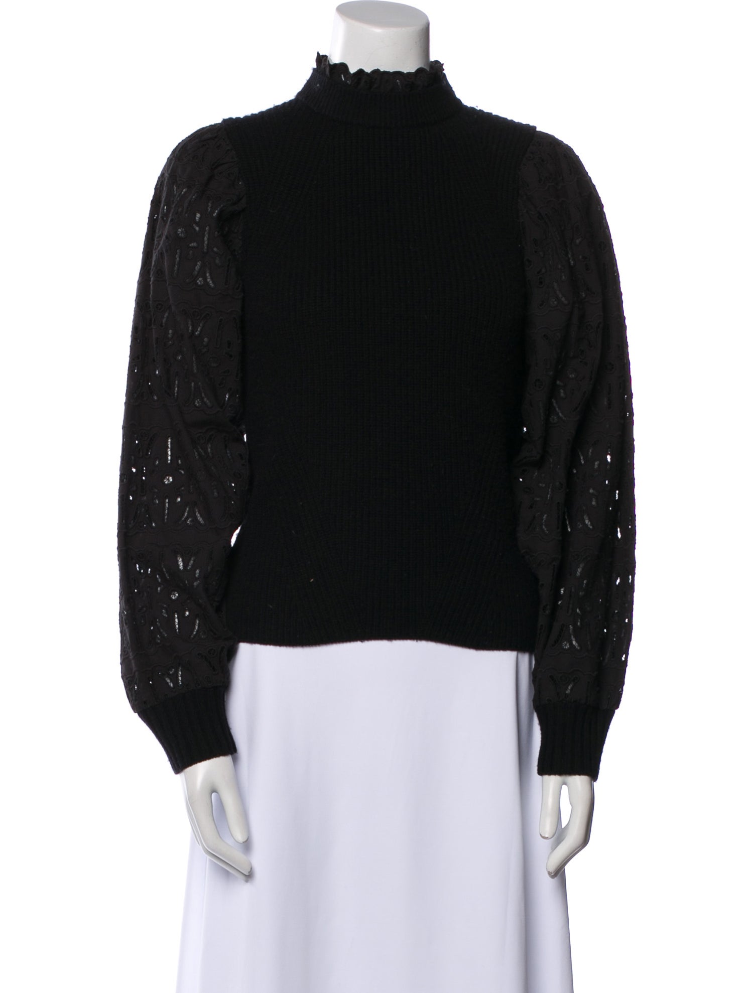 Sea New York Wool Mock Neck Sweatshirt