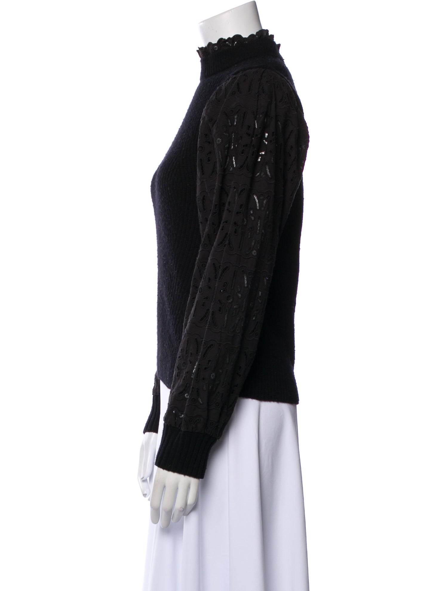 Sea New York Wool Mock Neck Sweatshirt