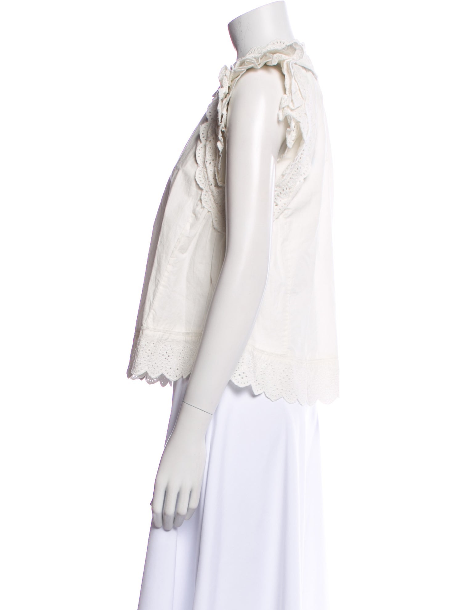 Sea New York Mock Neck Sleeveless Blouse