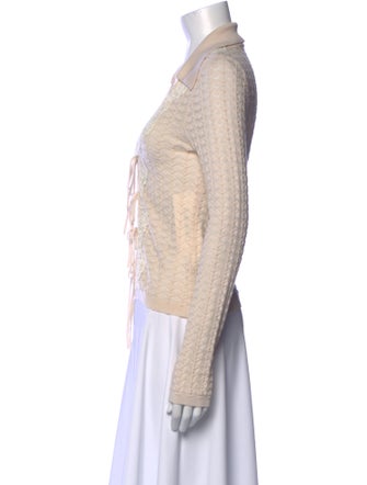 Sea New York Merino Wool V-Neck Crop Top