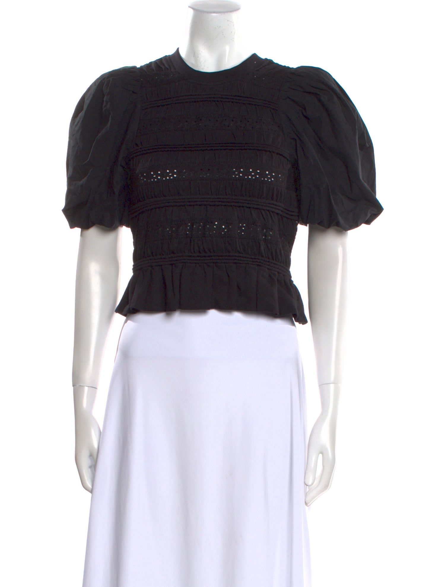 Sea New York Crew Neck Short Sleeve Crop Top