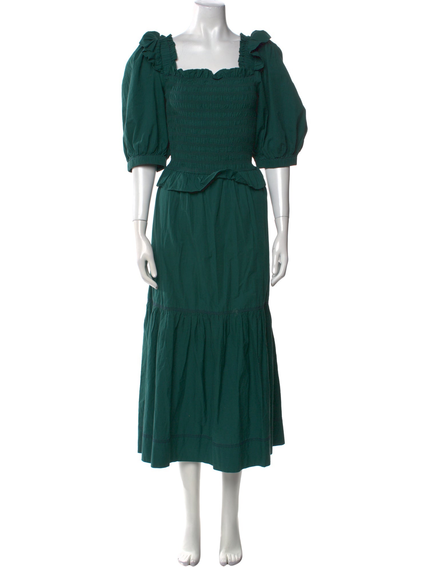 Sea New York Square Neckline Midi Length Dress