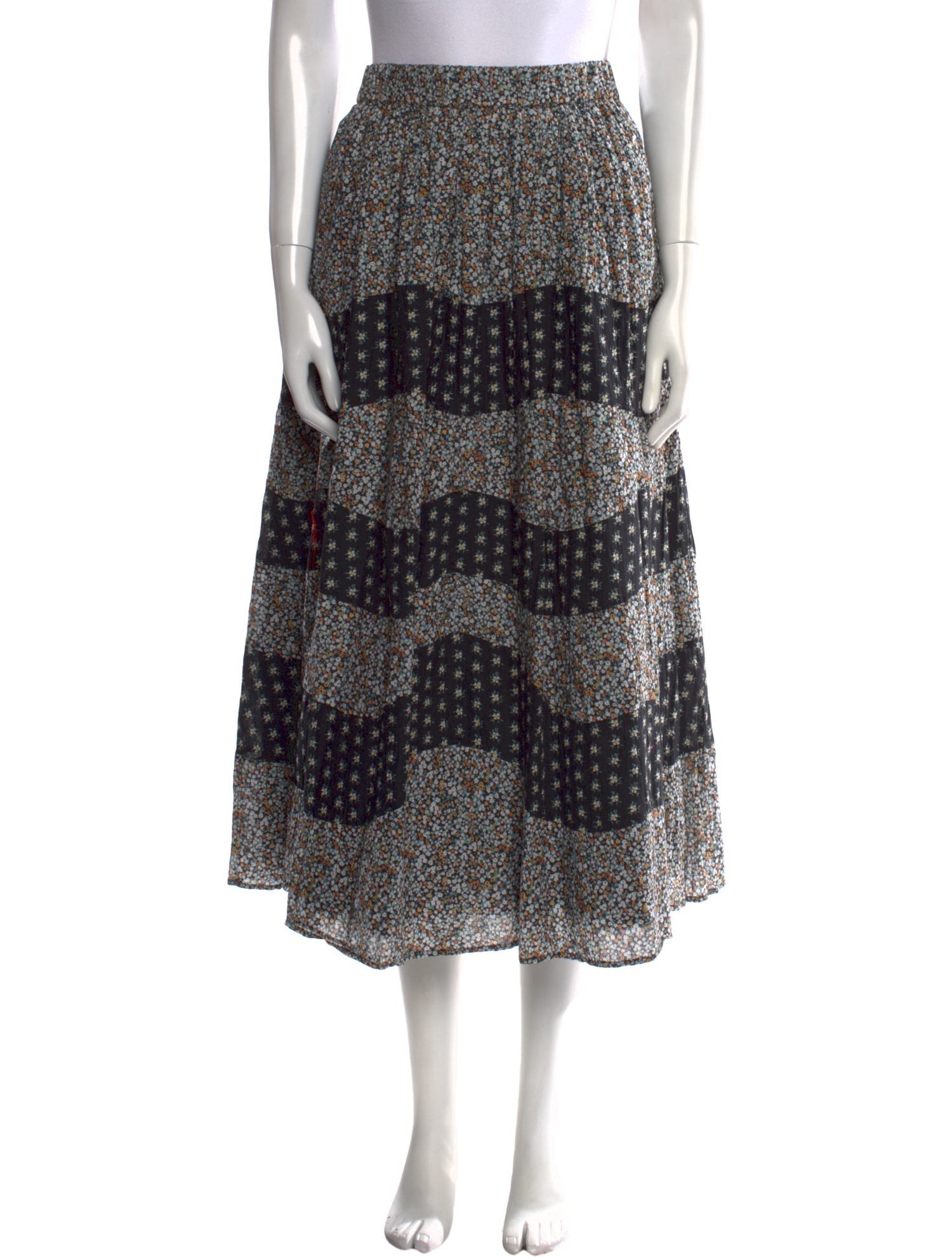 Sea New York Floral Print Midi Length Skirt w/ Tags