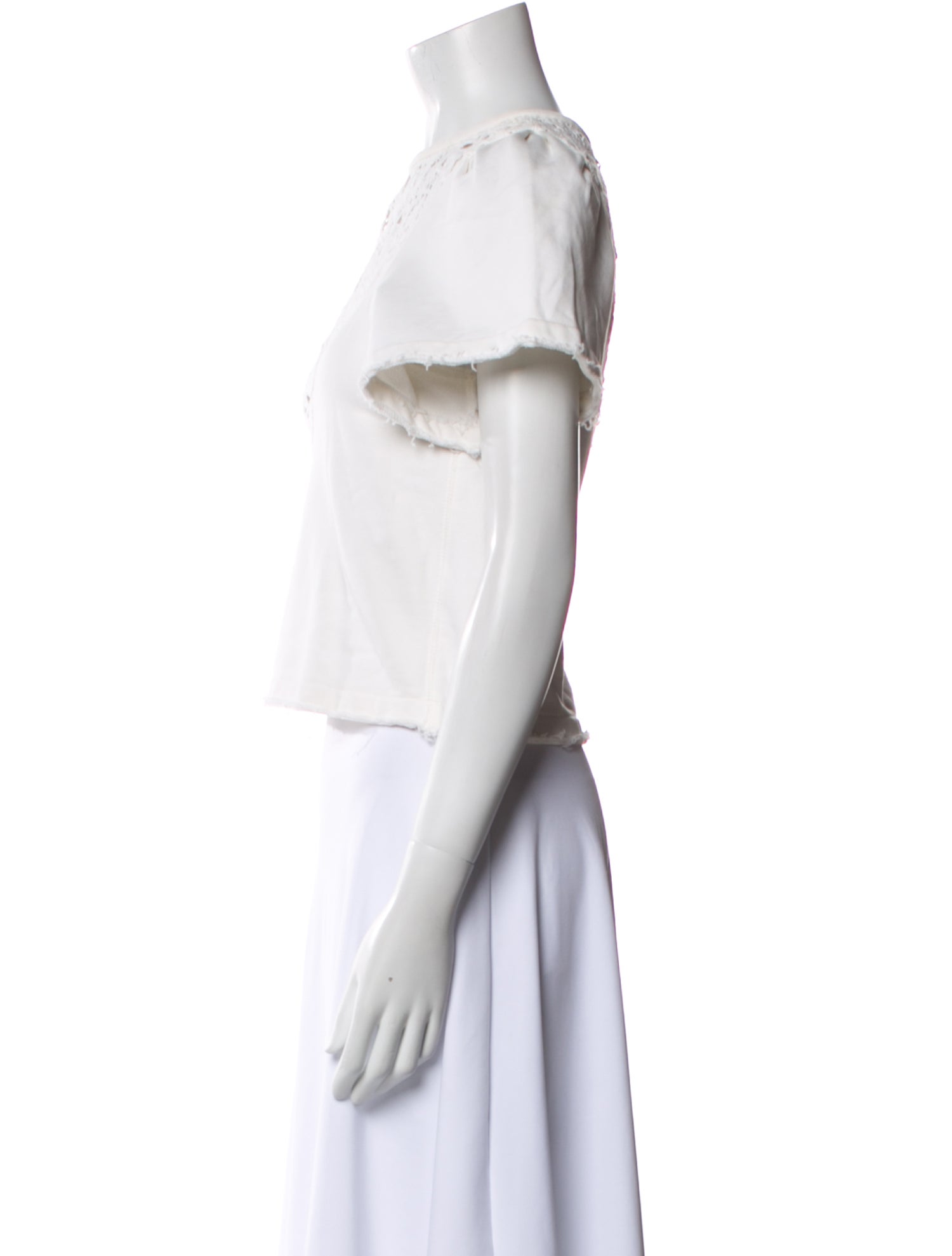 Sea New York Crew Neck Short Sleeve Crop Top