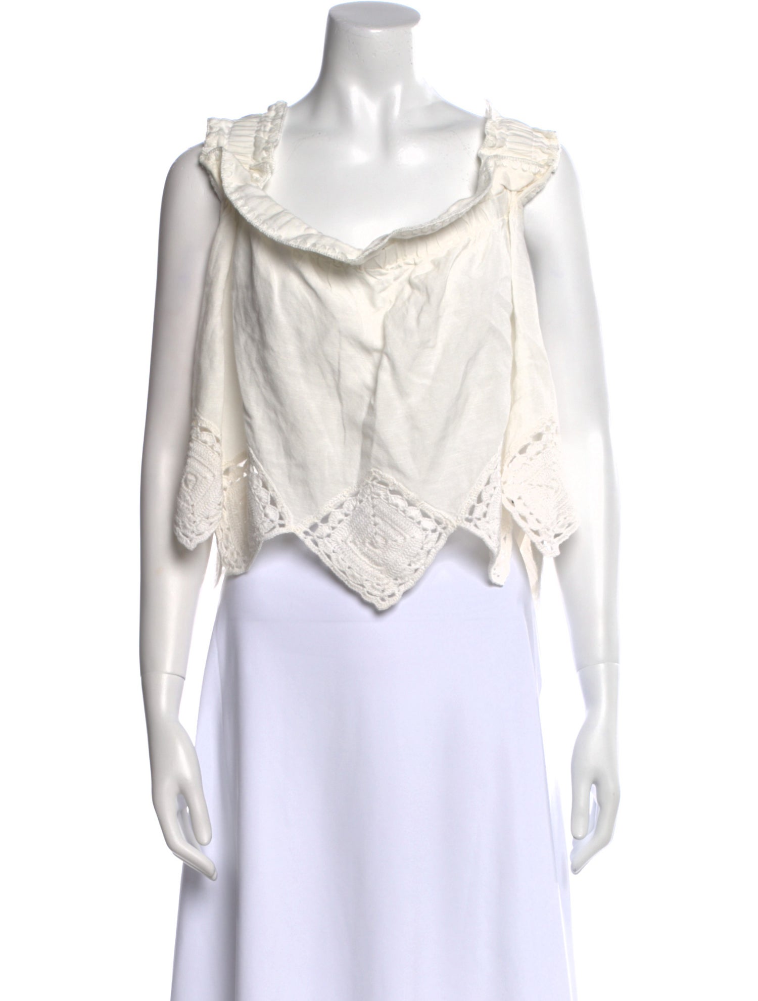 Sea New York V-Neck Sleeveless Crop Top