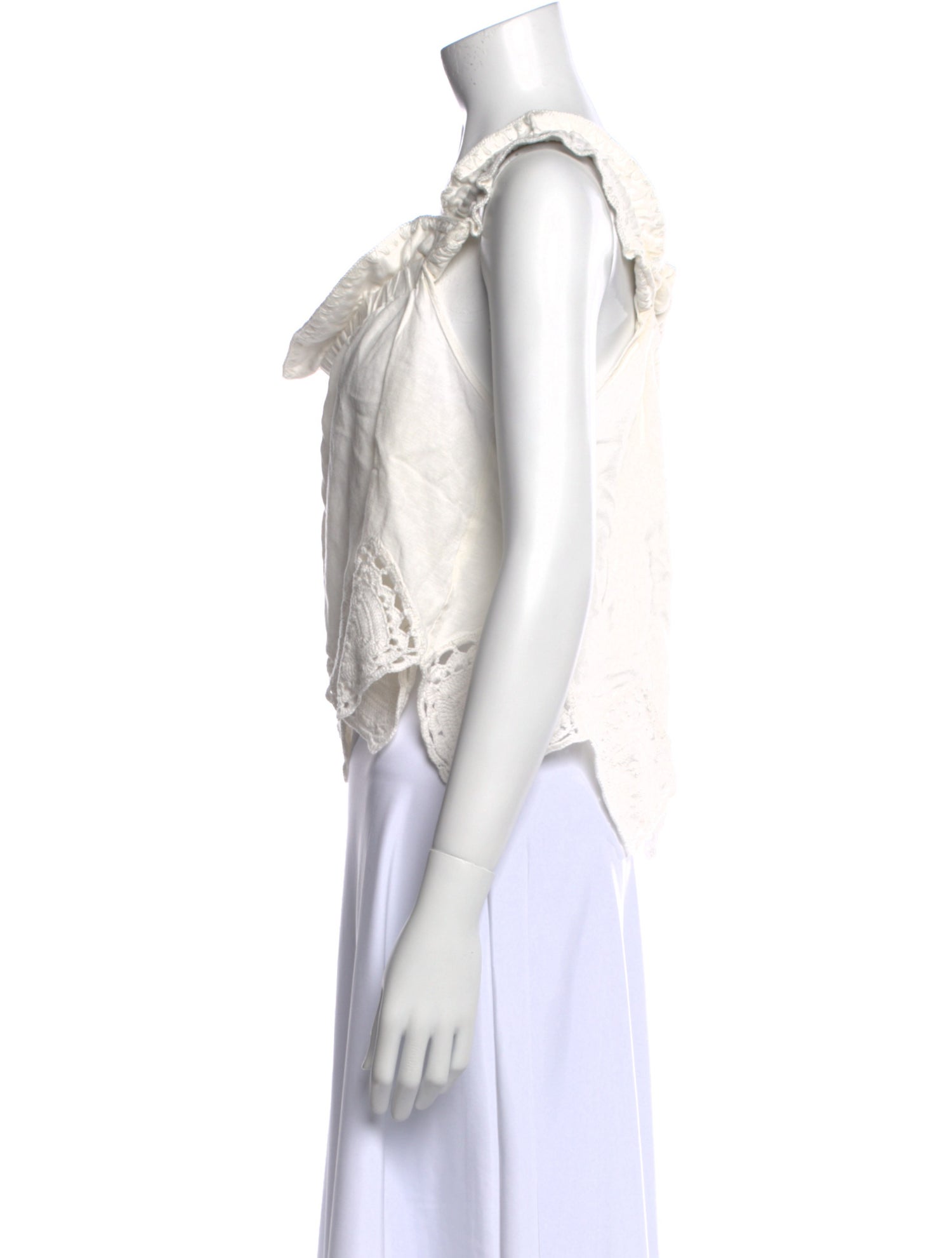 Sea New York V-Neck Sleeveless Crop Top