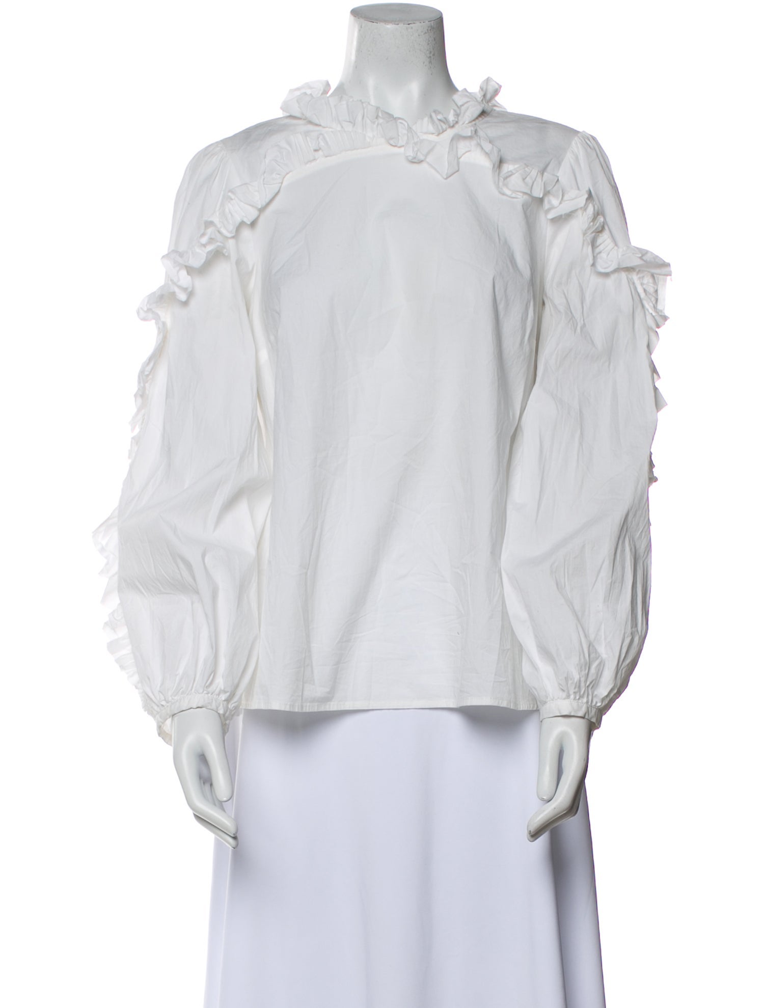 Sea New York Mock Neck Long Sleeve Blouse