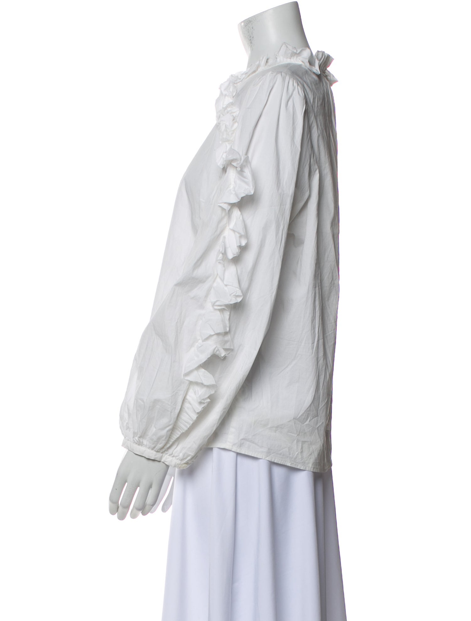 Sea New York Mock Neck Long Sleeve Blouse