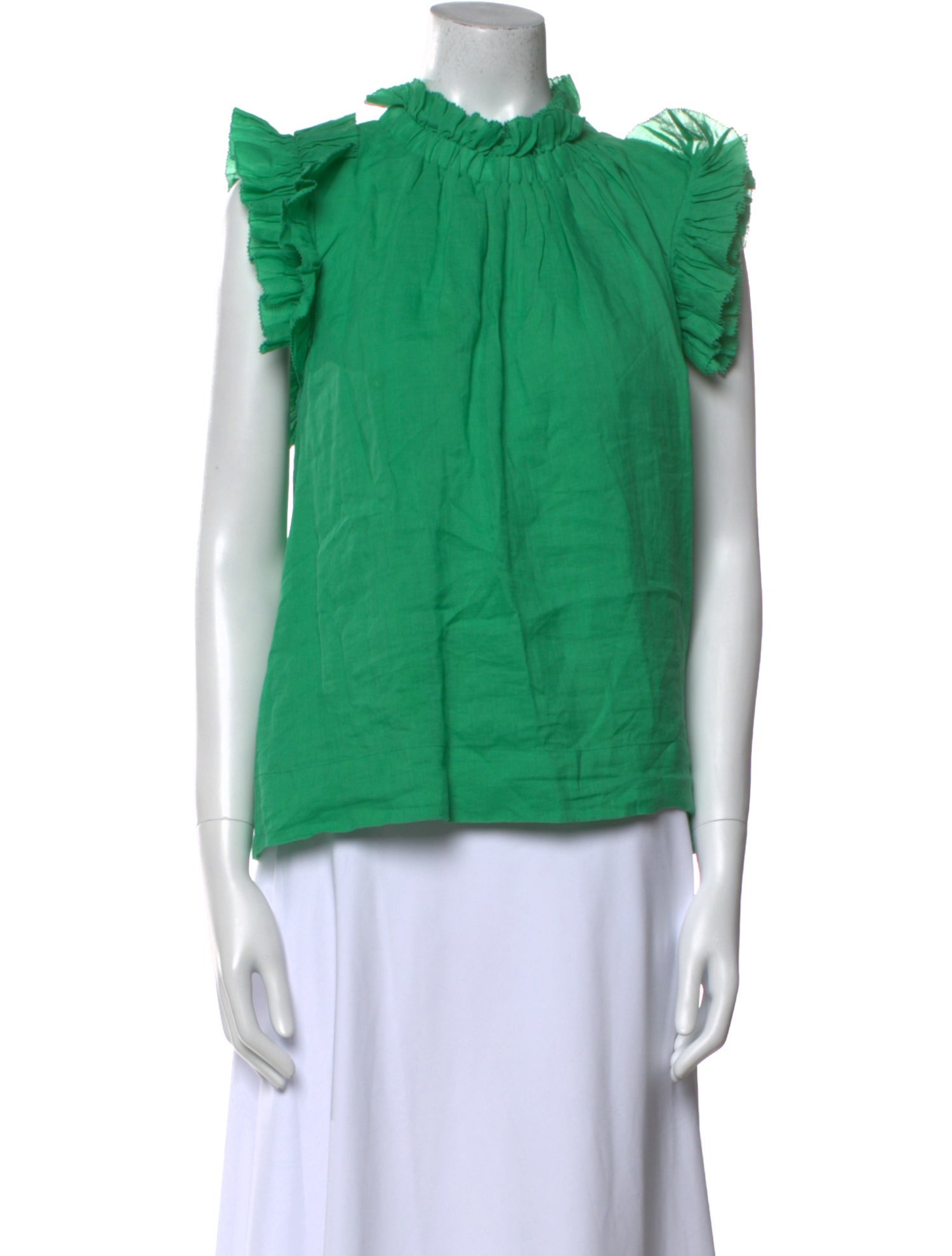 Sea New York Mock Neck Sleeveless Blouse
