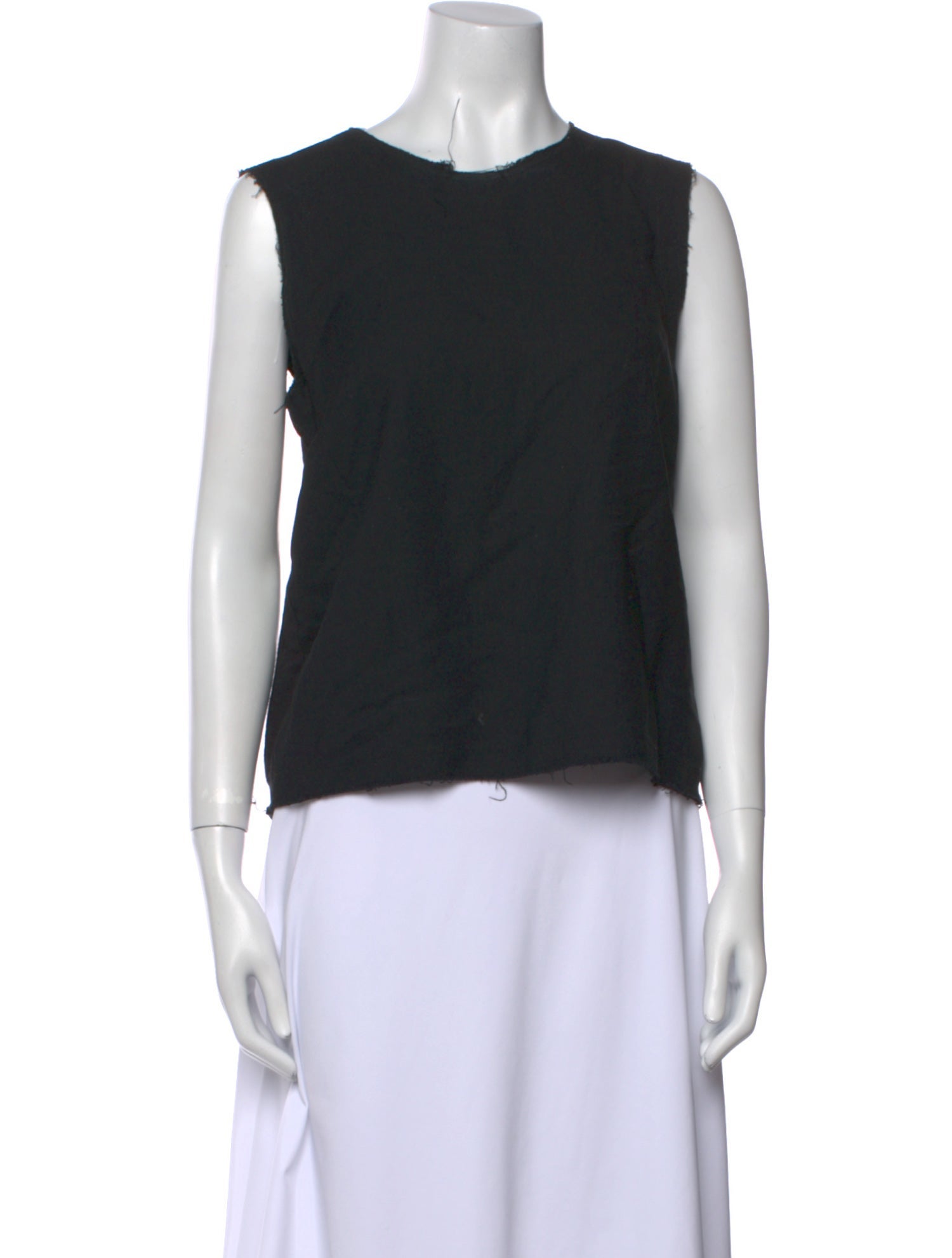 Sea New York Silk Crew Neck Crop Top