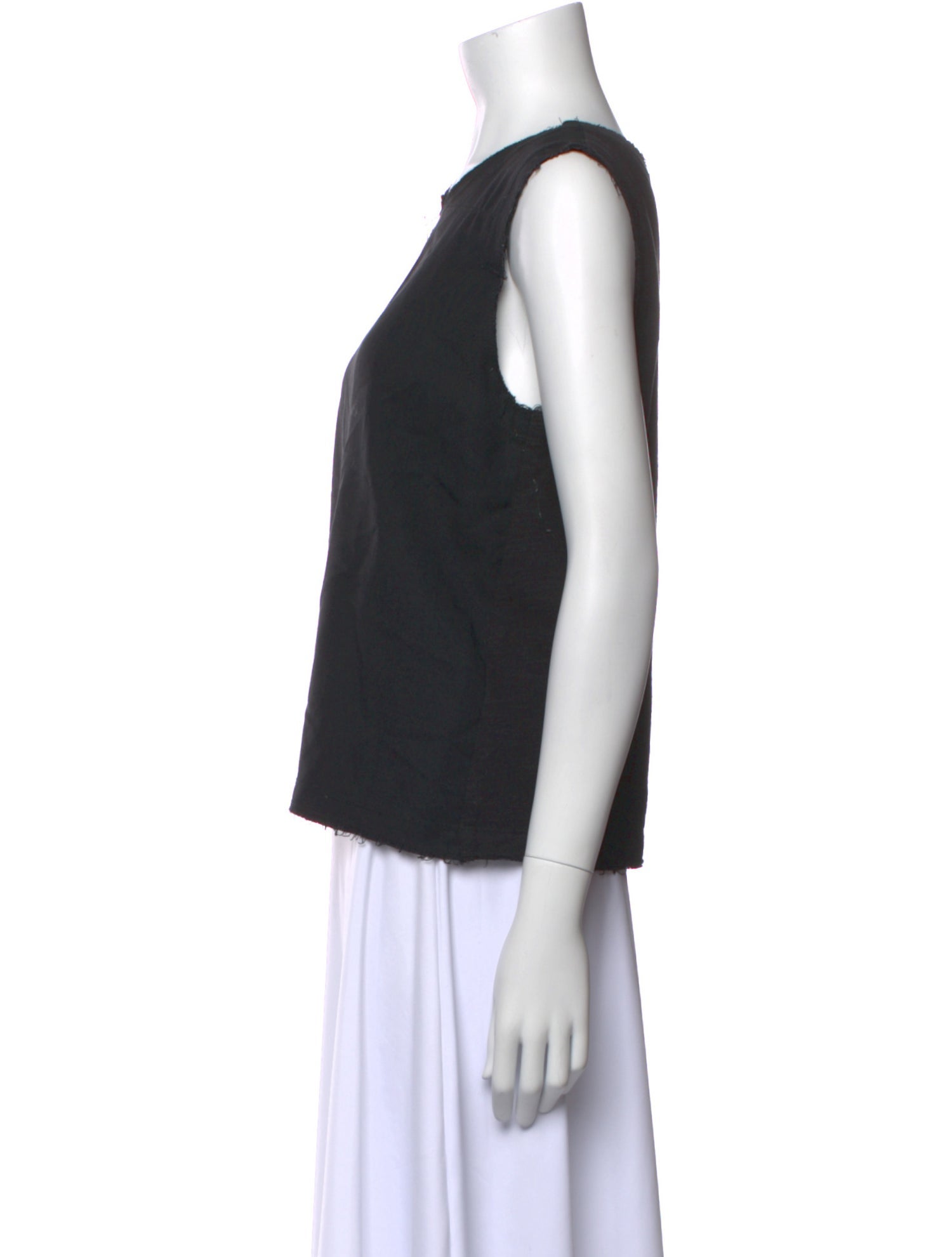 Sea New York Silk Crew Neck Crop Top