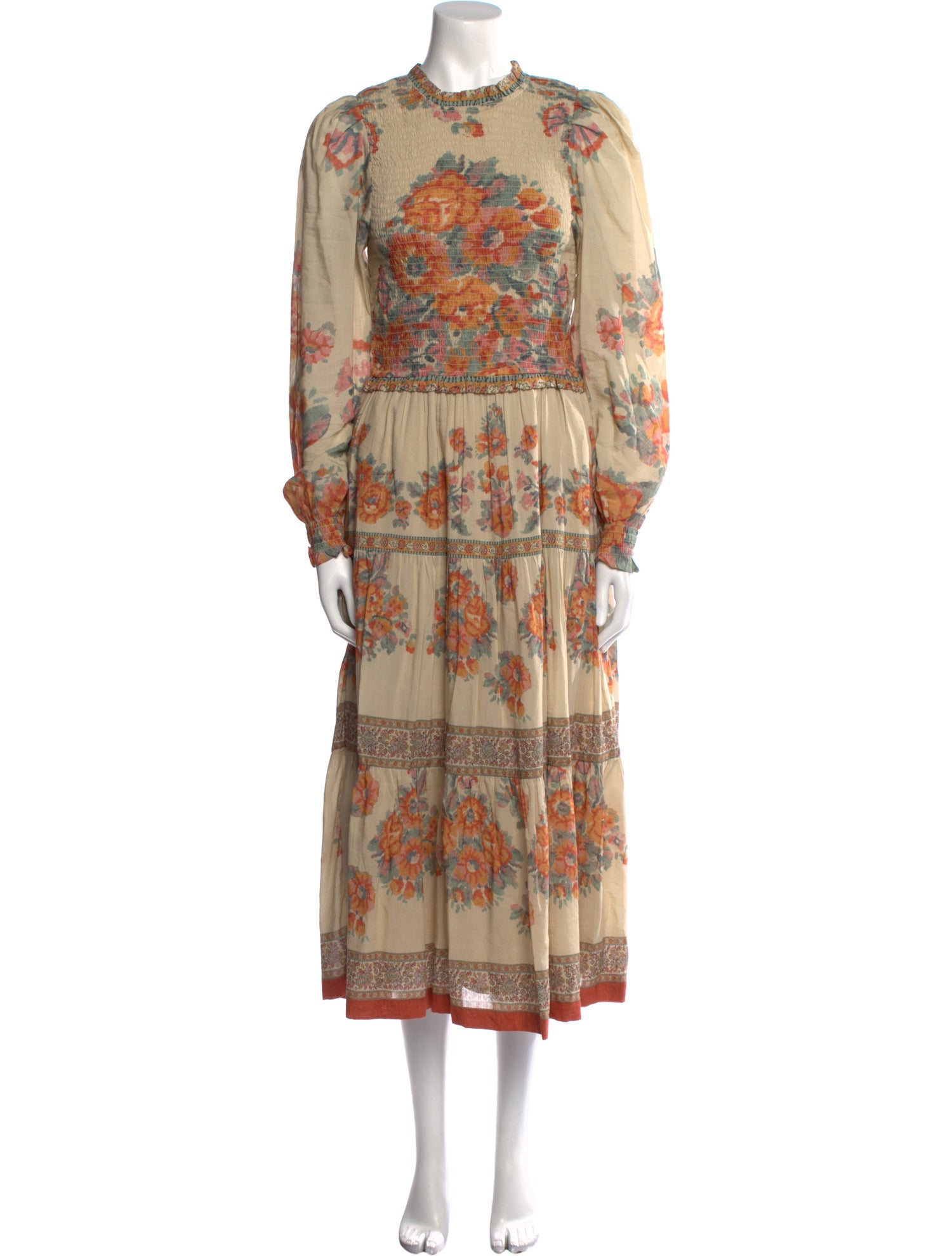 Sea New York Floral Print Midi Length Dress