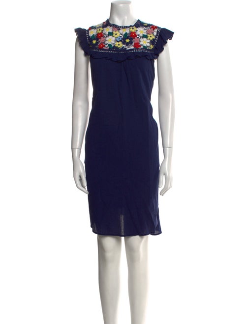 Sea New York Crew Neck Knee-Length Dress