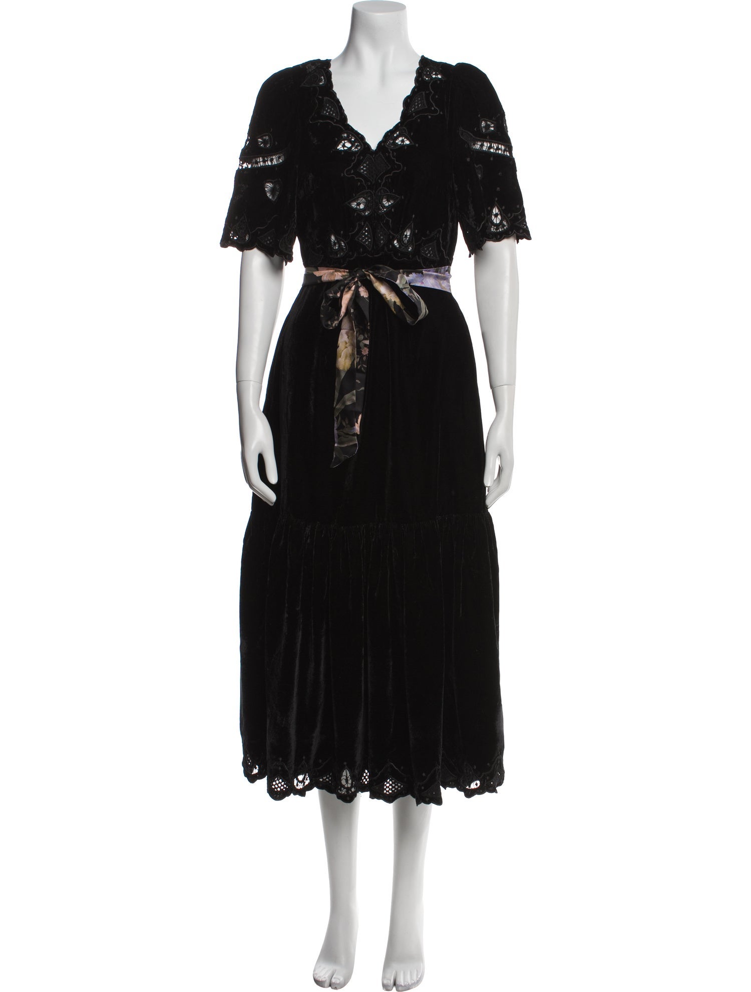 Sea New York V-Neck Midi Length Dress