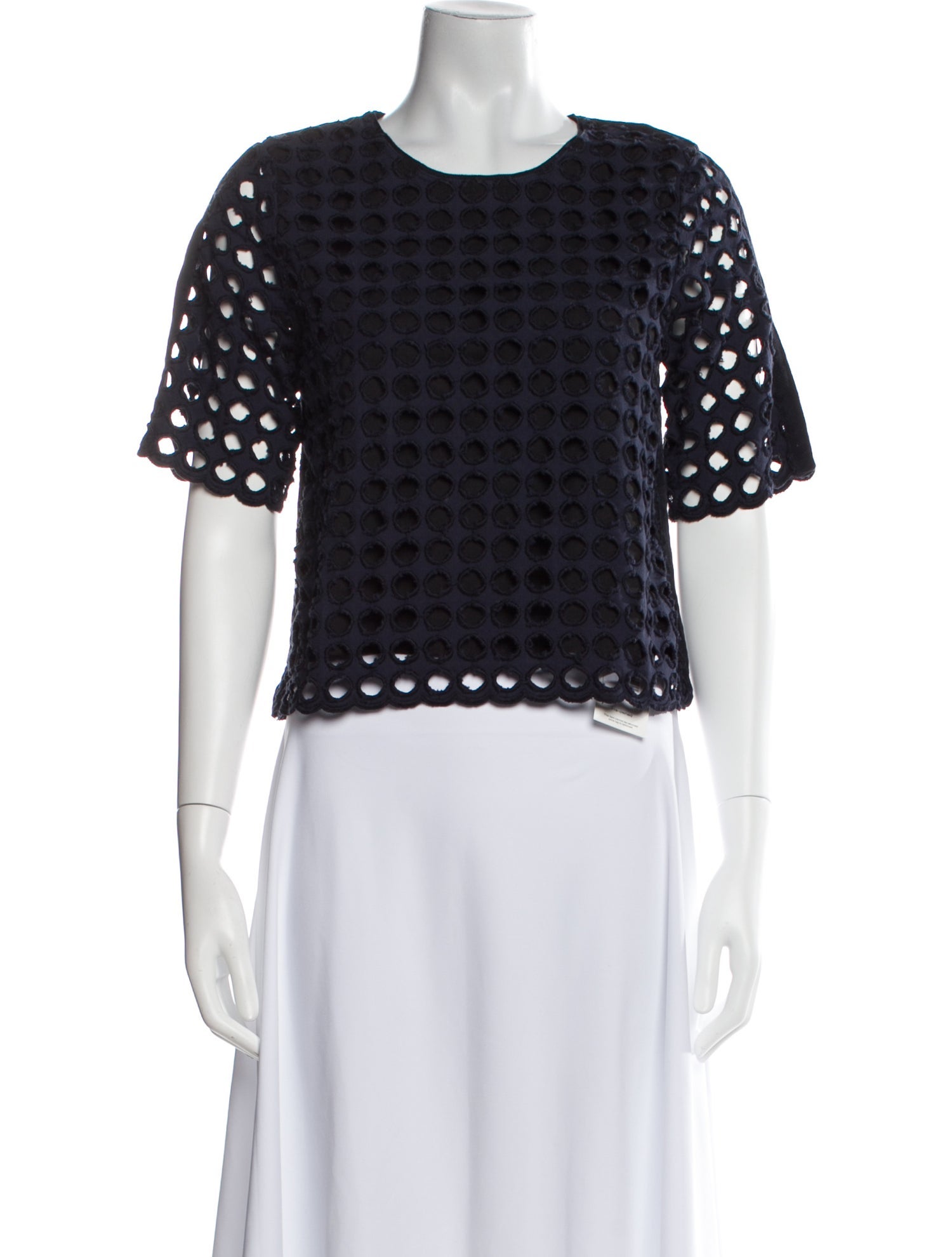 Sea New York Crew Neck Short Sleeve Crop Top