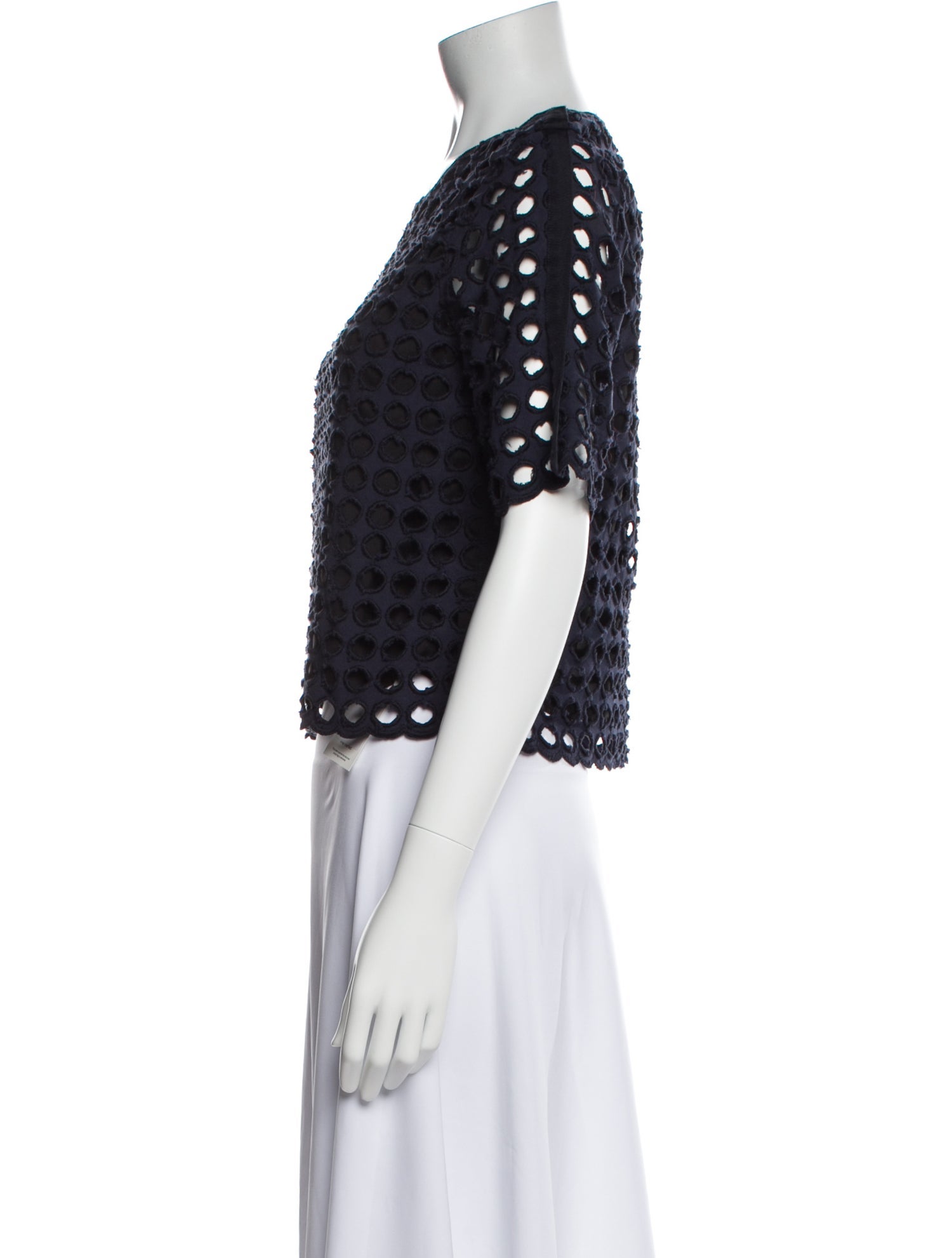 Sea New York Crew Neck Short Sleeve Crop Top