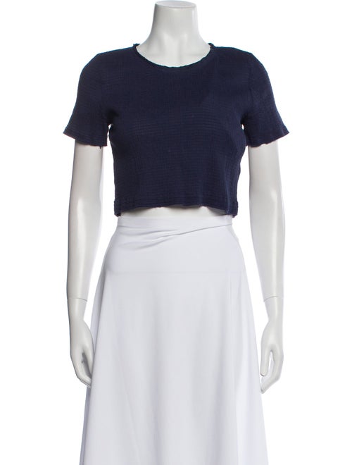 Sea New York Crew Neck Short Sleeve Crop Top