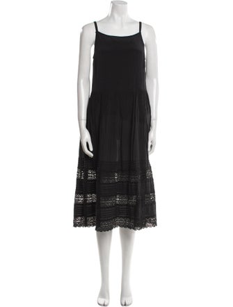 Sea New York Square Neckline Knee-Length Dress