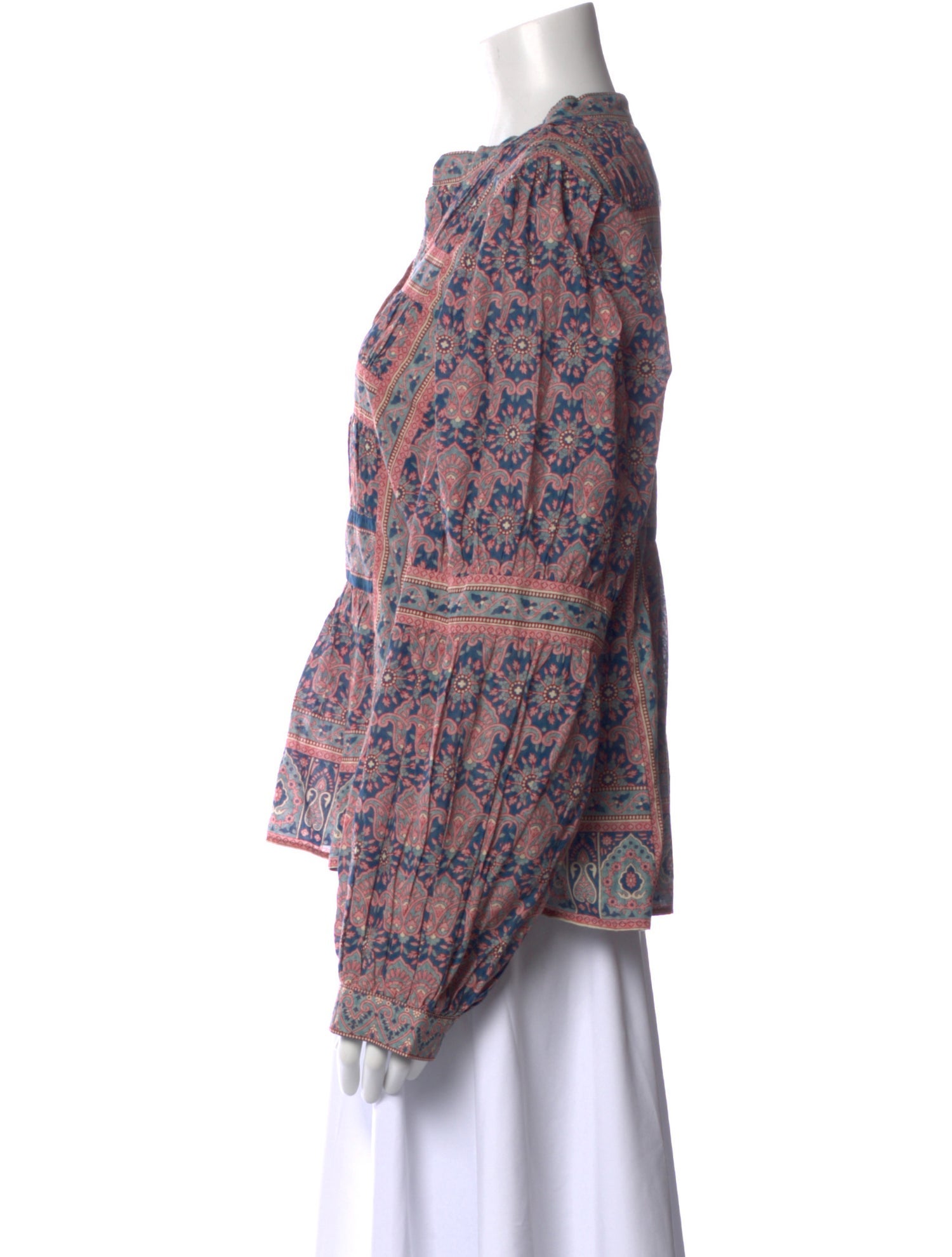 Sea New York Printed V-Neck Blouse