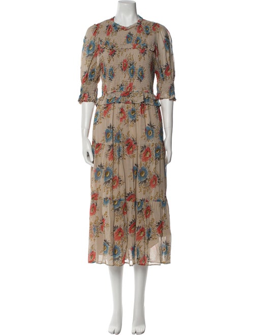Sea New York Floral Print Midi Length Dress